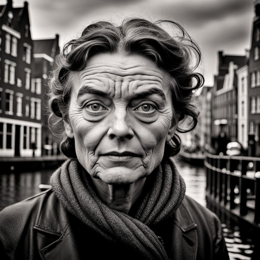 Dramatic Rescue from Flooded City in Film Noir Style