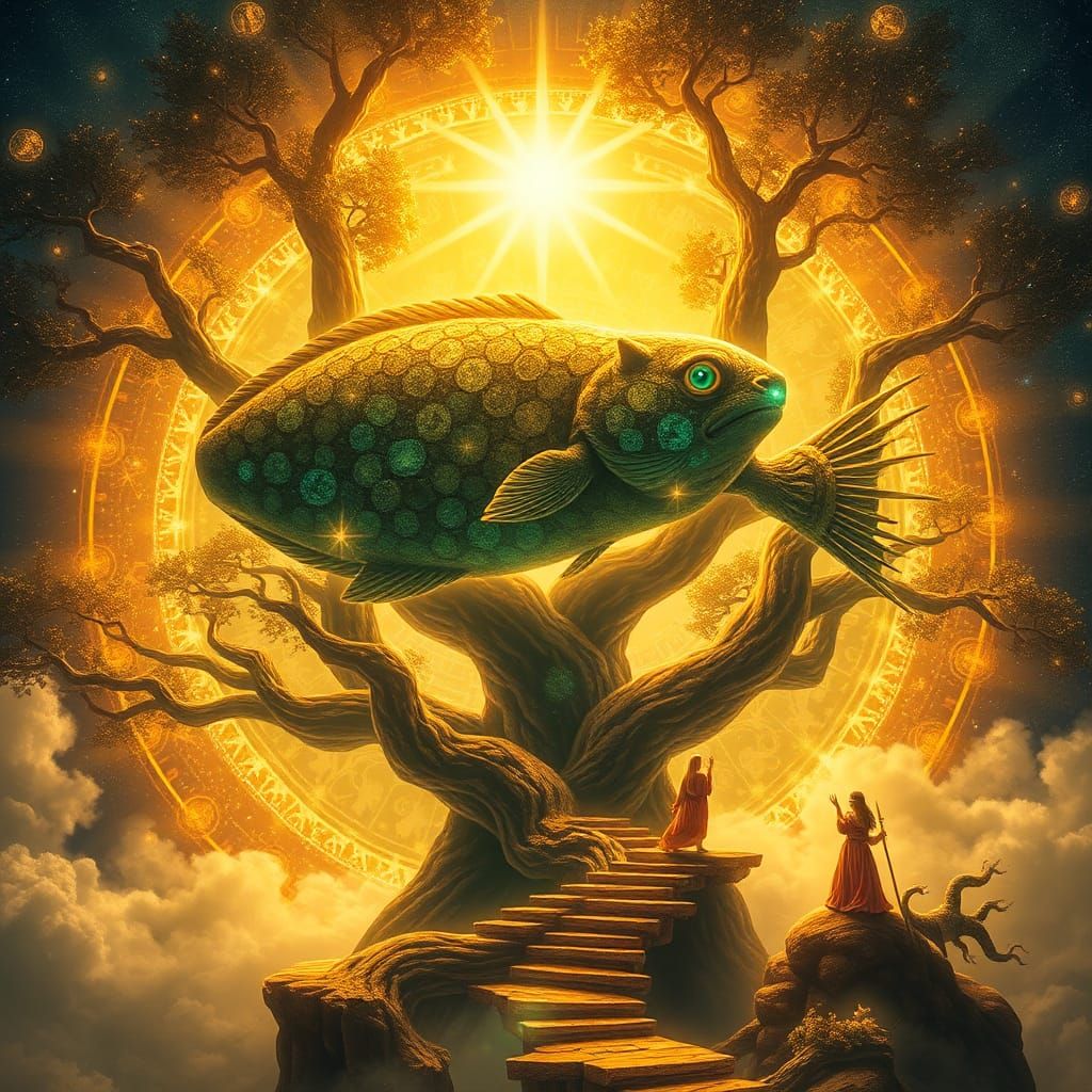 Celestial Star Grazer in Mystical Dreamscape