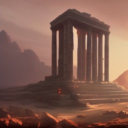 Temple of Mars: Hyperdetailed Matte Painting