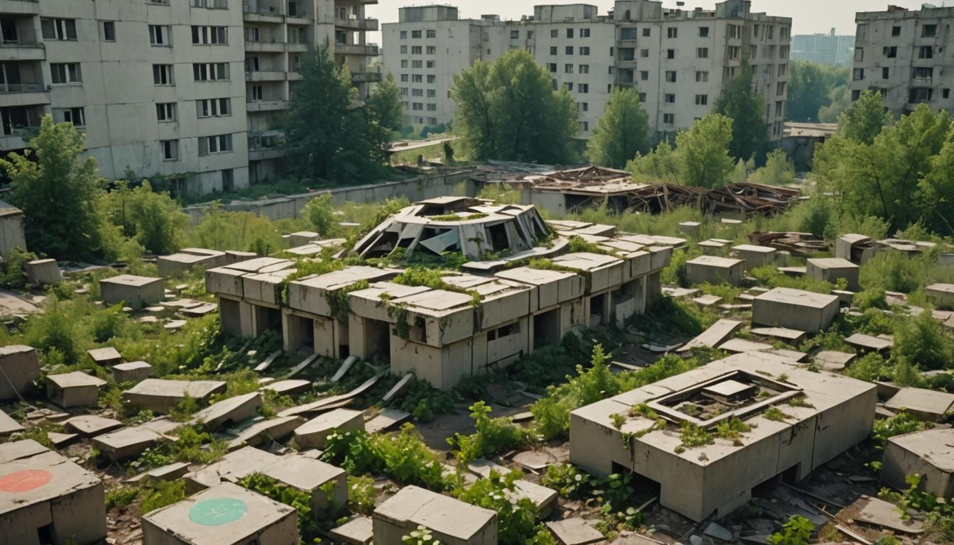 Cosmic Entity in Chernobyl: Astro Futurism