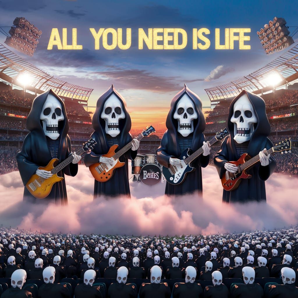 The Grim Reaper Beatles: A Hyperrealistic Concert