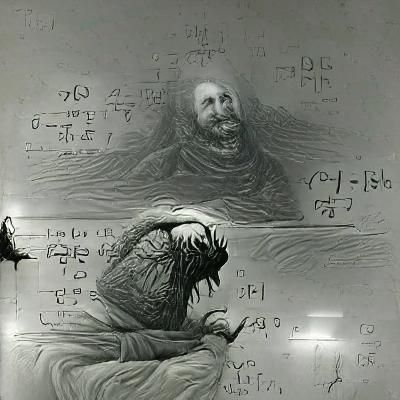 Horrific Math Illustration in Gustave Doré Style