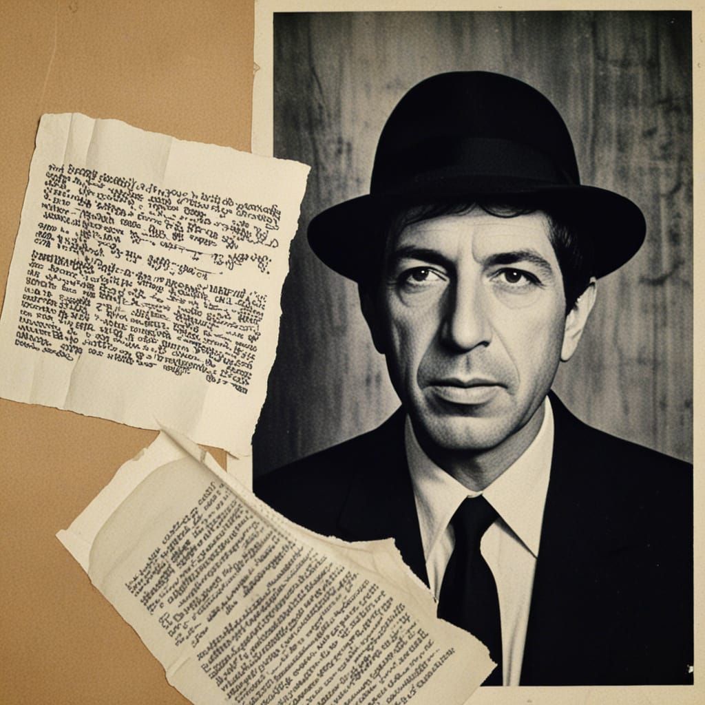 Portrait of Leonard Cohen
