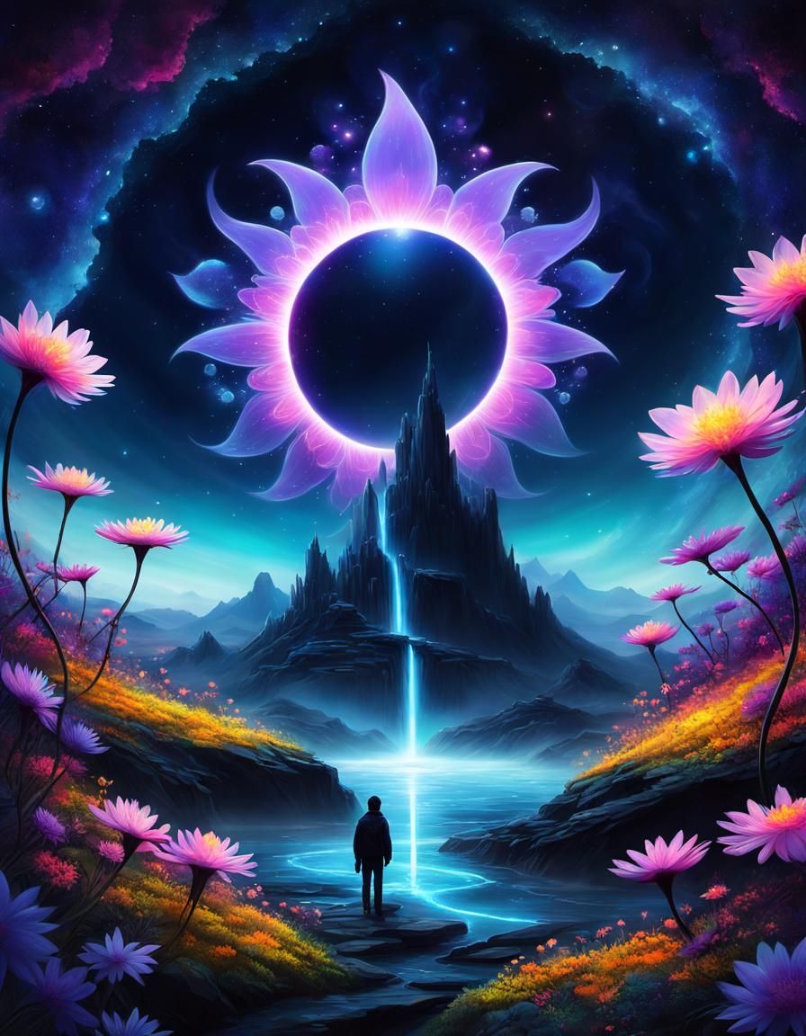 Surreal Bioscape with Opalescent Plasma