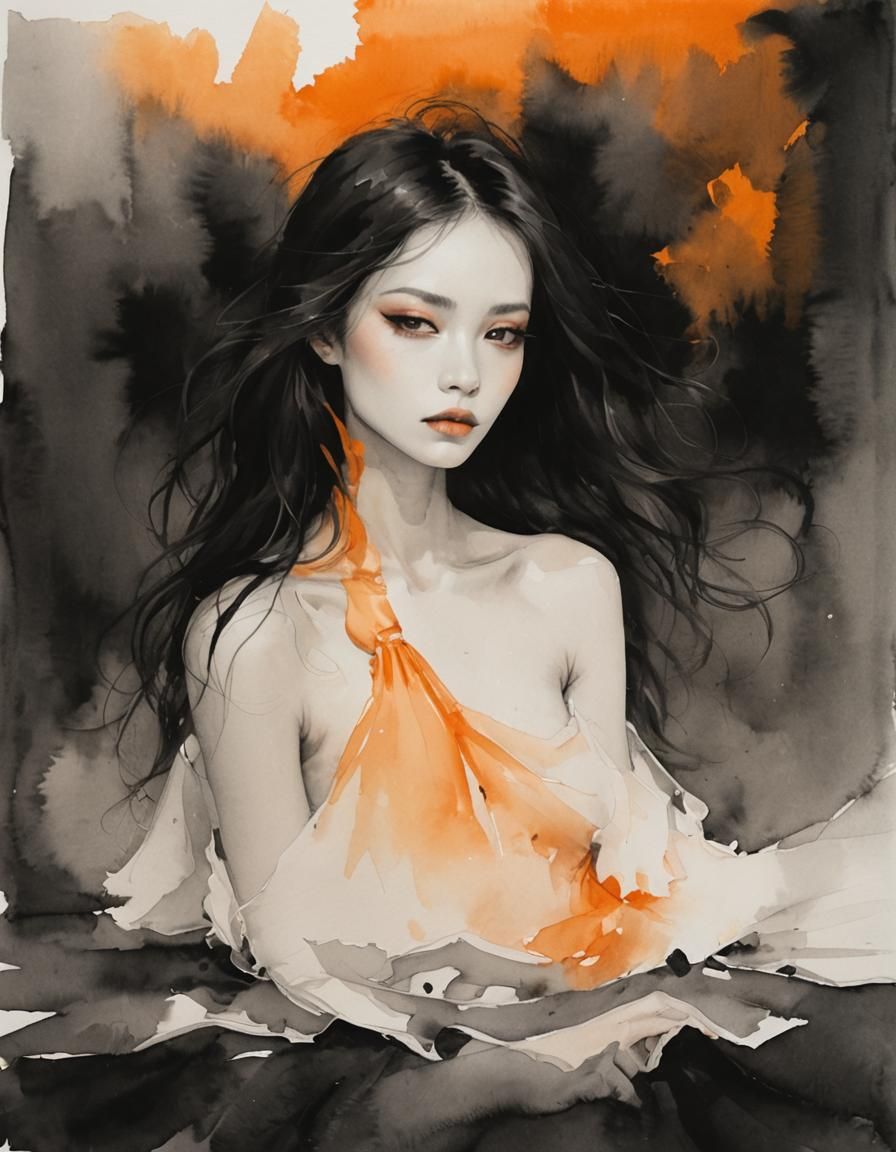 Abstract Tangerine Dream: AI Generated Art