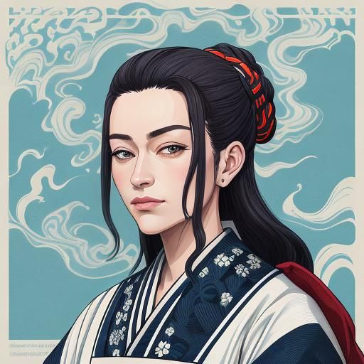 Disabled Worker in Comic Style Home Office