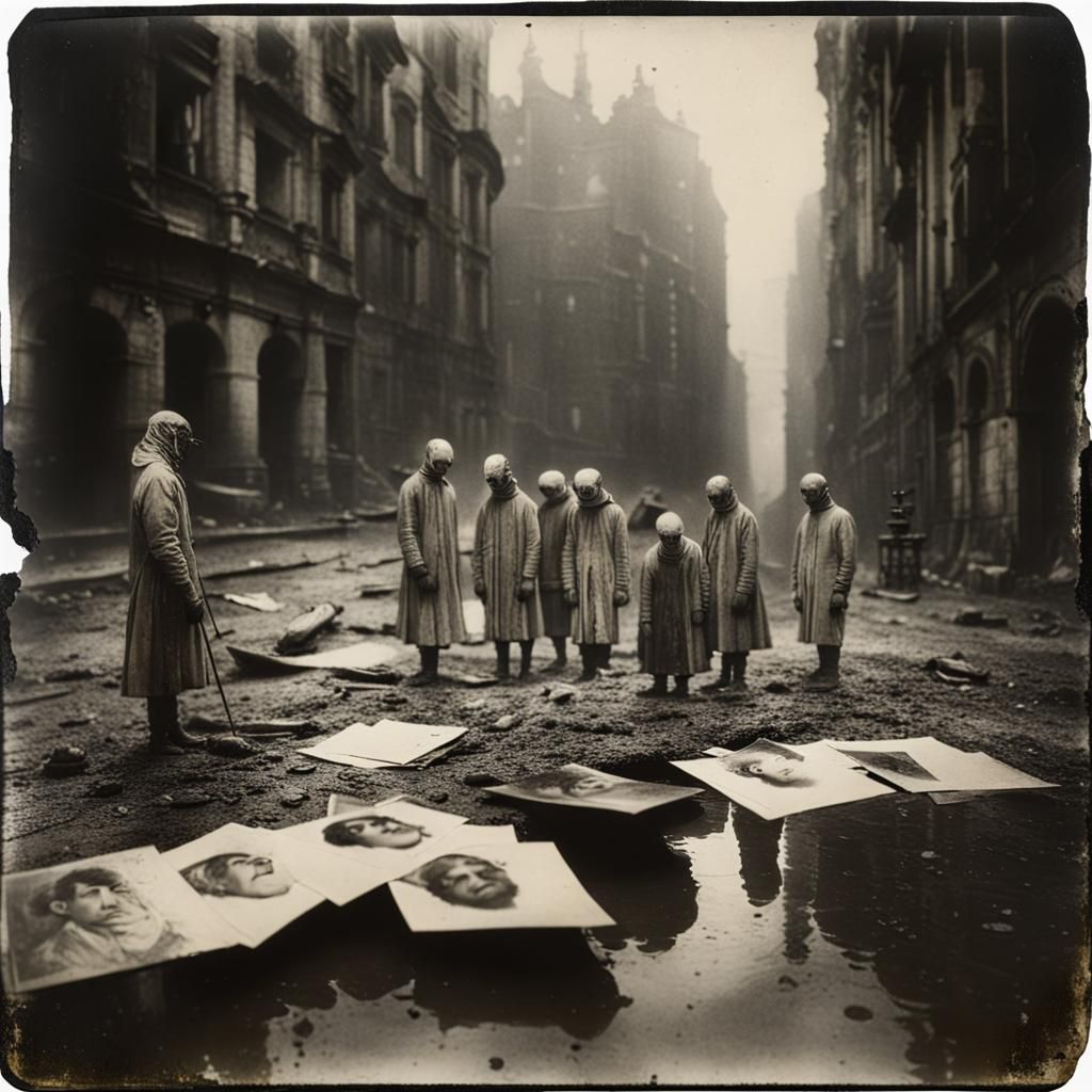 Intricate Soul Transfusion in Surreal Vintage Style