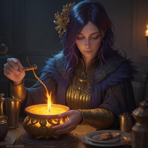 Waxen Sprite: A Fantasy Concept Art Piece