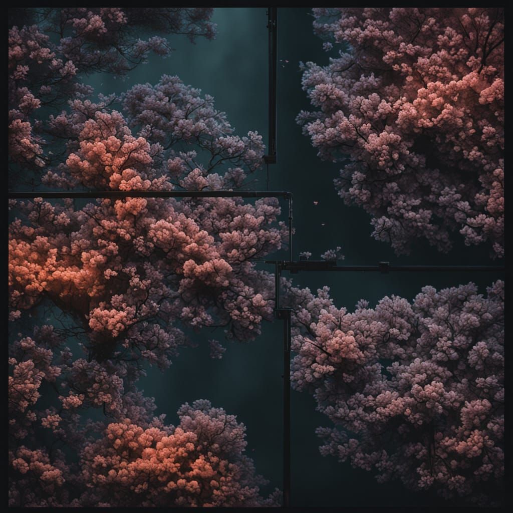 Realistic Pathology Slide in Film Noir Style