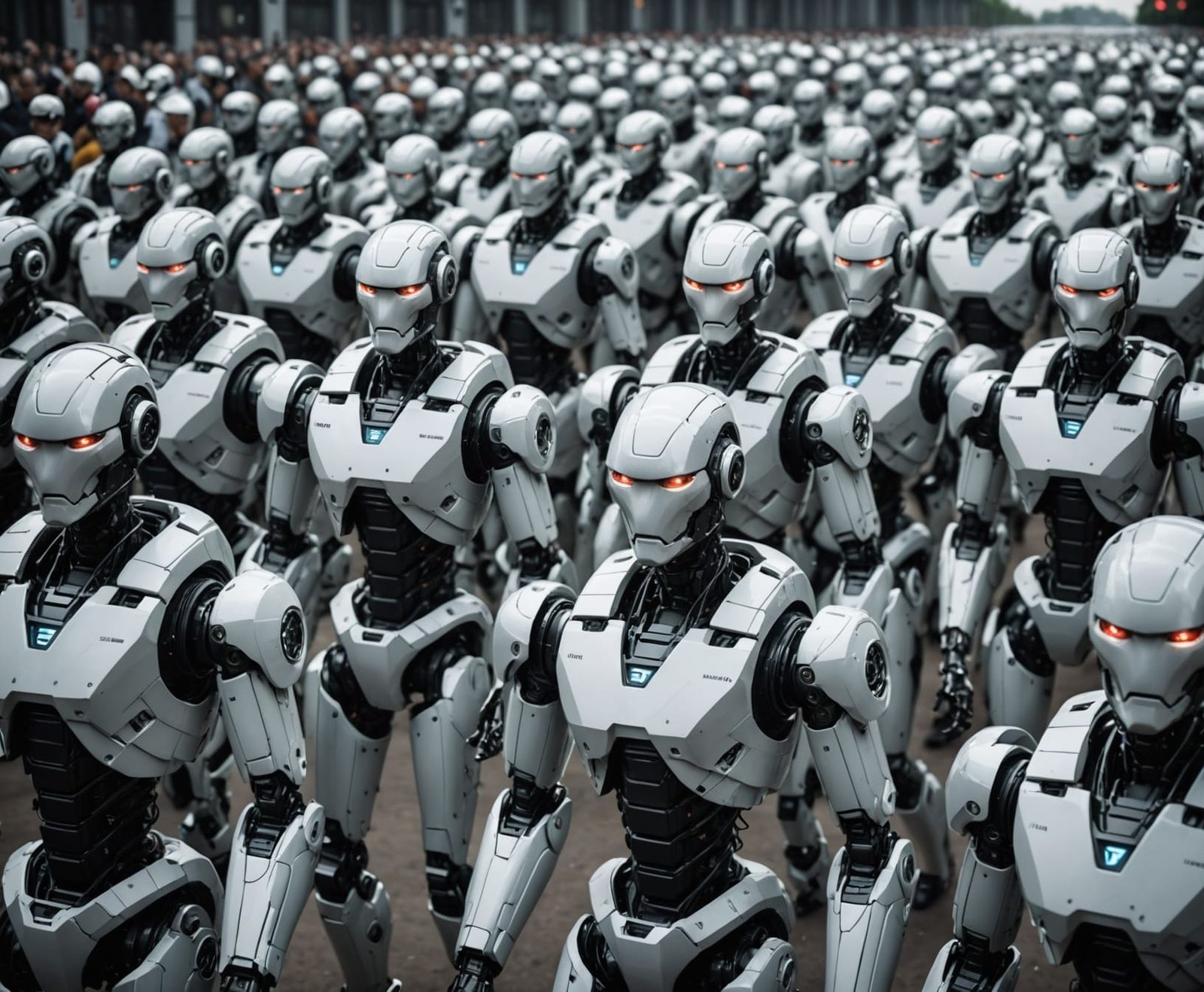 Cybernetic Army in Hyper-Detailed 4K