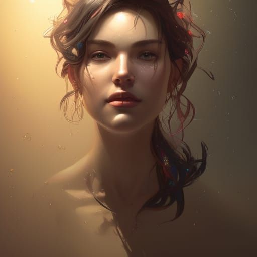 Kitchen and Jorn Portrait in Hyperdetailed Digital Art