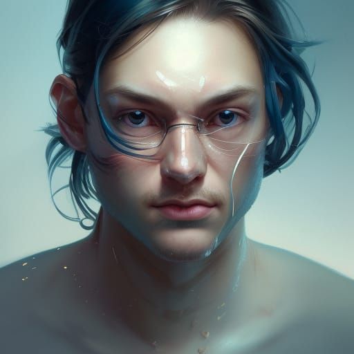 Kitchen and Jorn Portrait in Artgerm Style