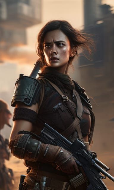 Post-Apocalyptic Warrior Girl 7