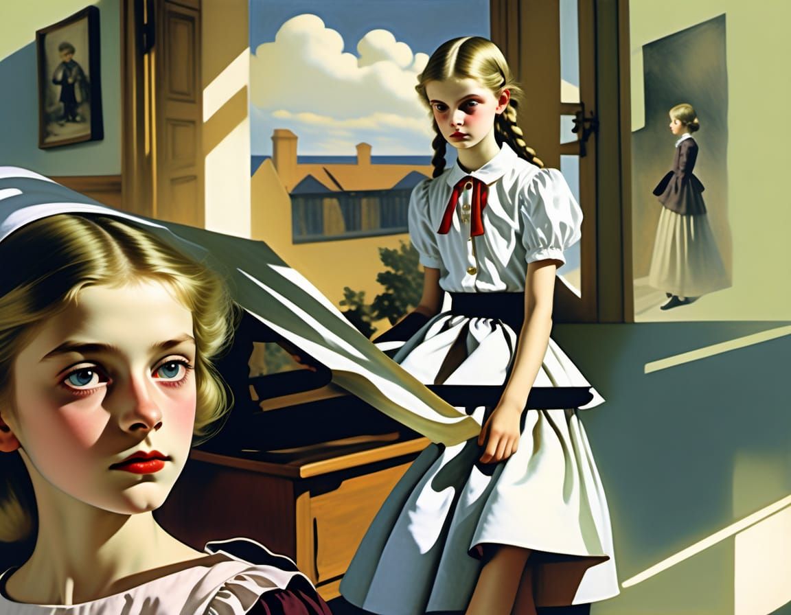 Dark Fashion Editorial: Wolf in Grandmother's Bed