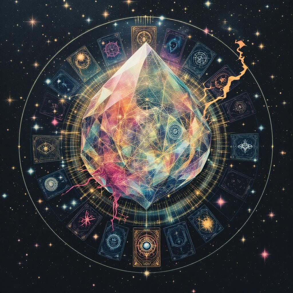 Celestial Codex: Cosmic Tarot and Infinite Space