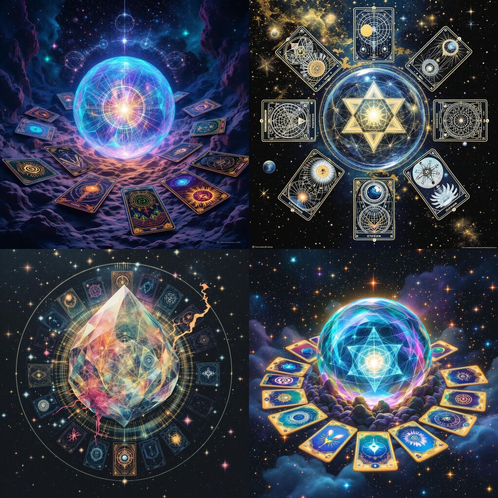 Celestial Codex: Tarot Cards in Orbit