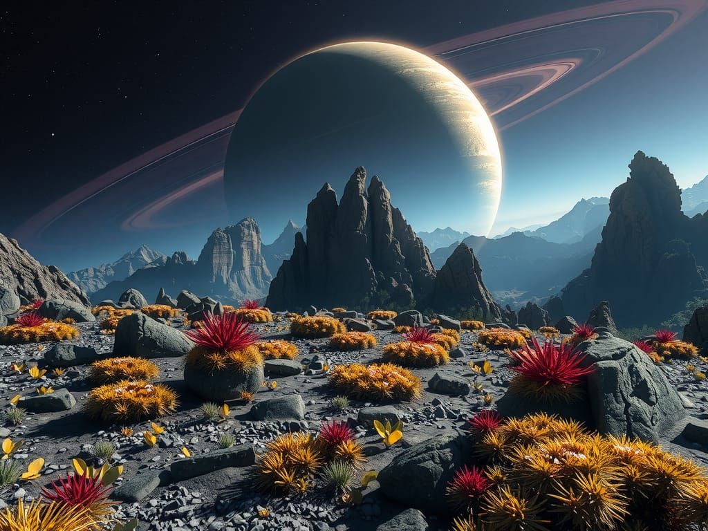 Landscape on an exoplanet