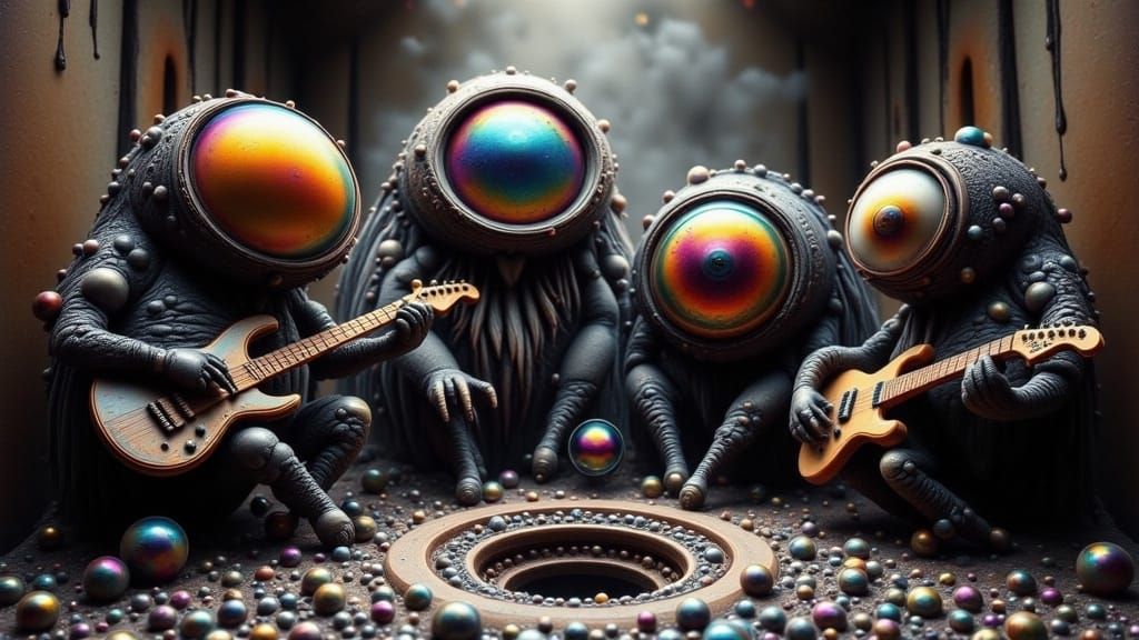 Funky Bug Band Performs in Gritty Bar Bathroom