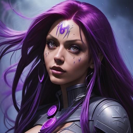 Starfire as Raven: DC Comics Concept Art