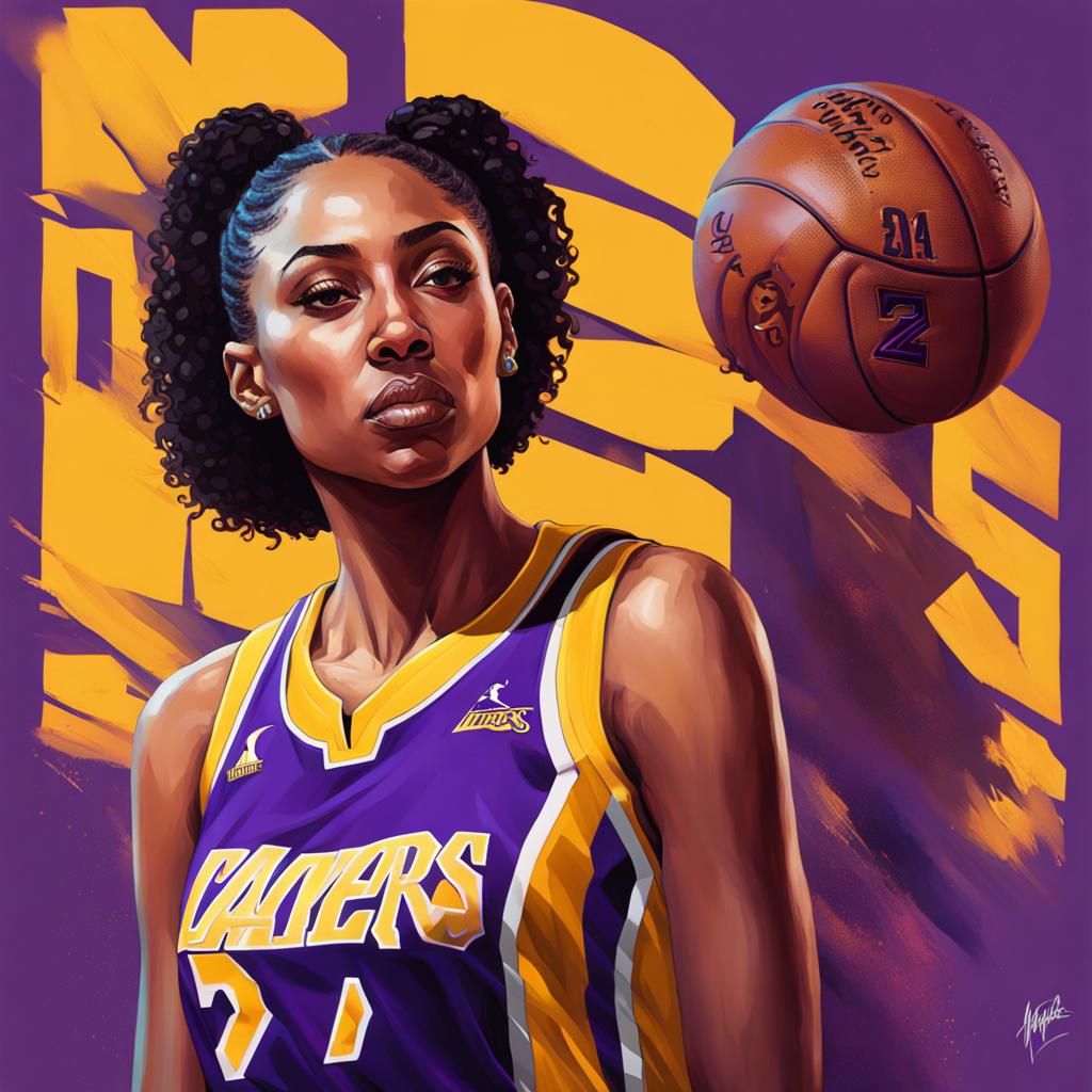 Gianna Bryant Portrait in Mamba Jersey