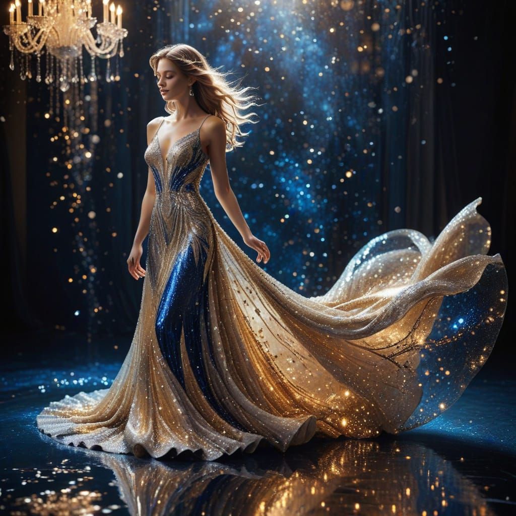 Glamorous Sequin Gown in Radiant Hues