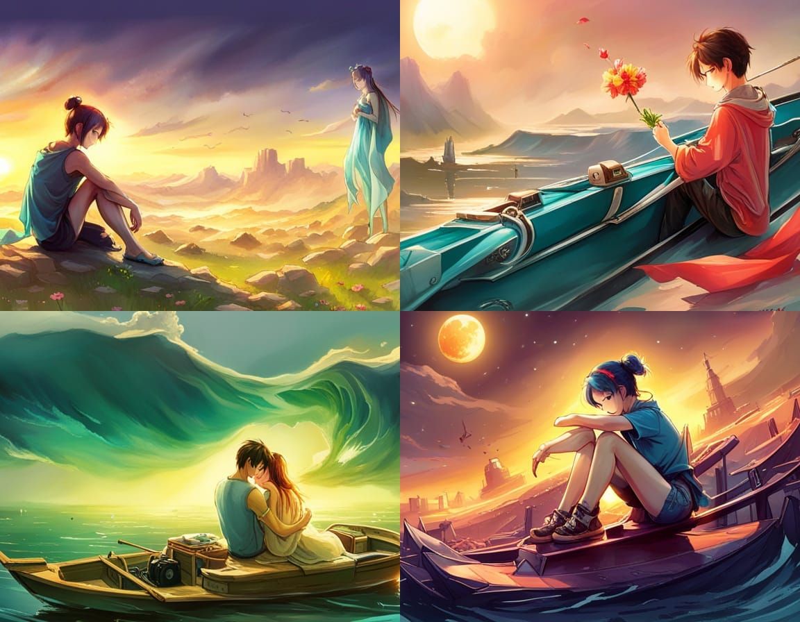 Ethereal Portrait in Yuumei Style