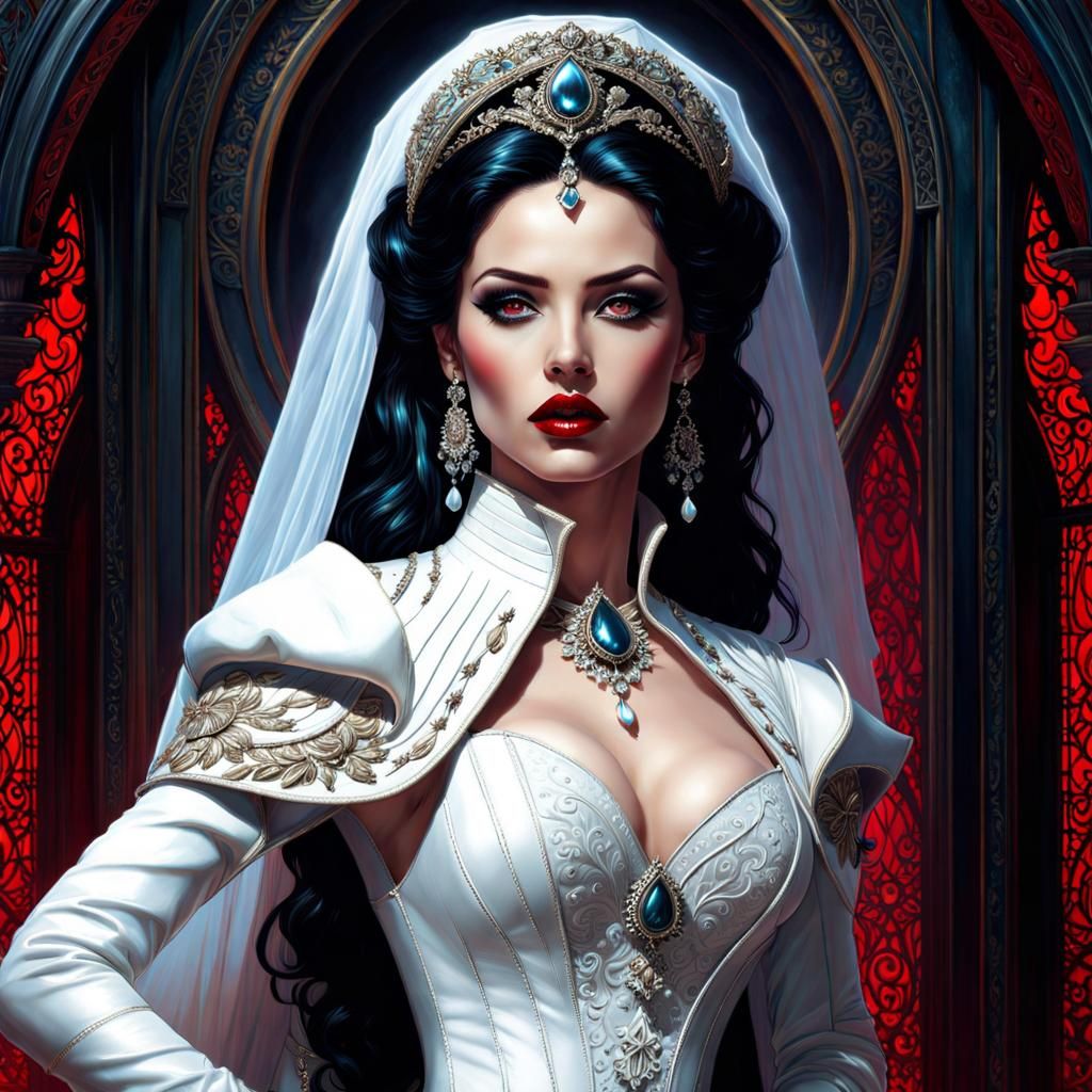 Gothic Bride in Fairytale Style