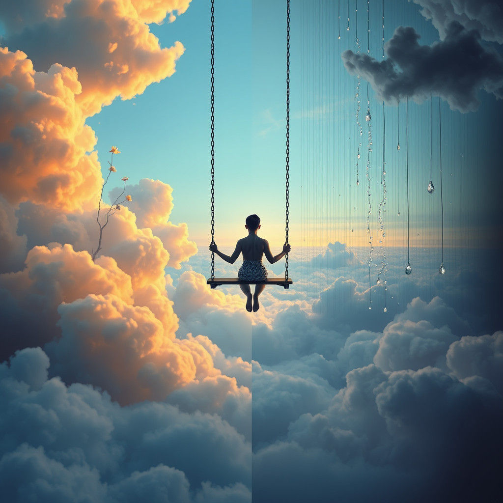 Emotional Balance on a Cloud Swing