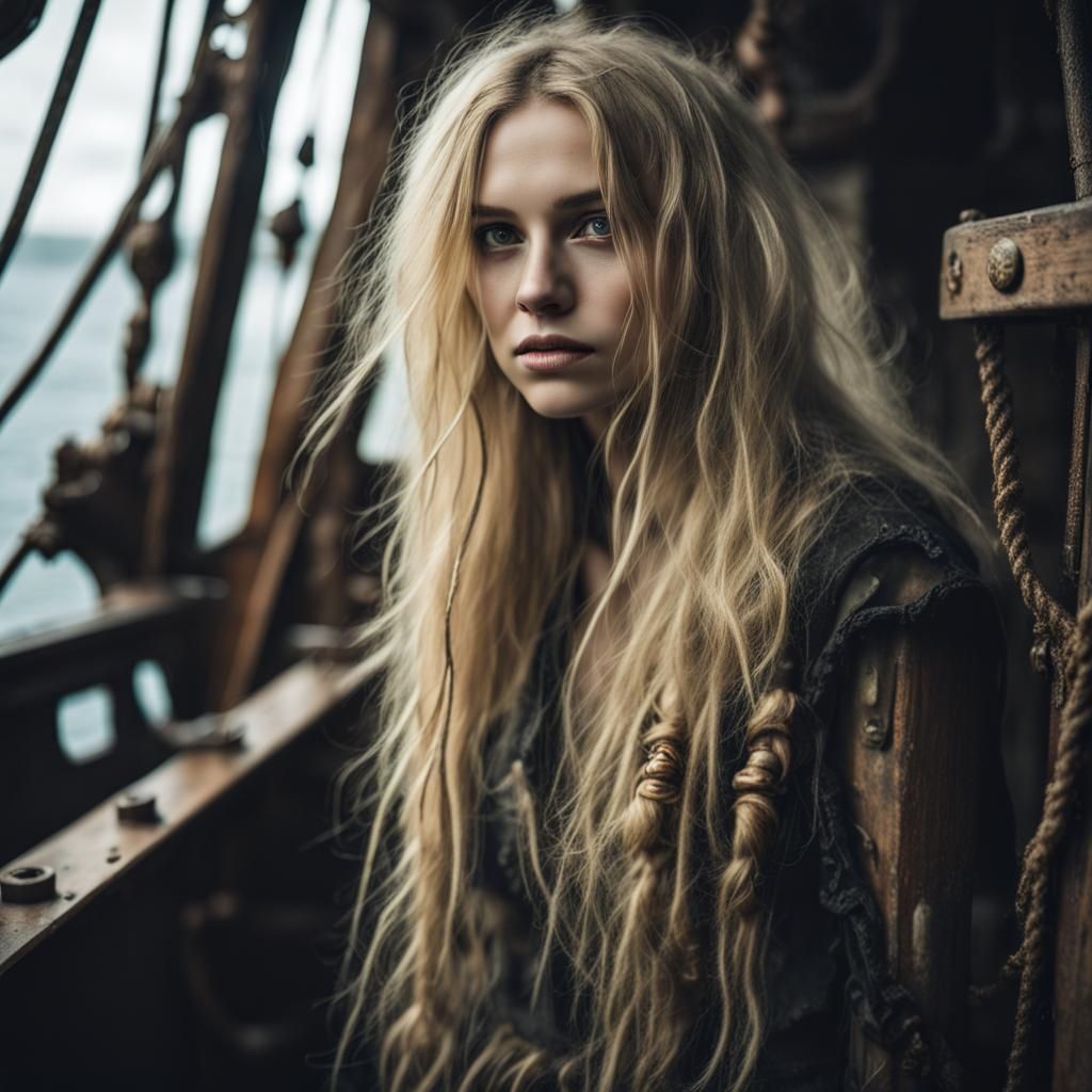 Lovecraftian Girl on Ghost Ship