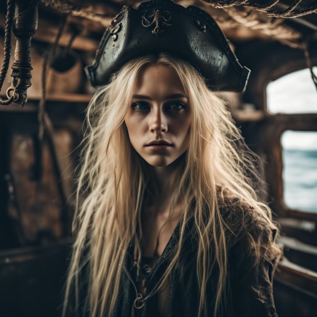 Lovecraftian Girl on Ghost Ship