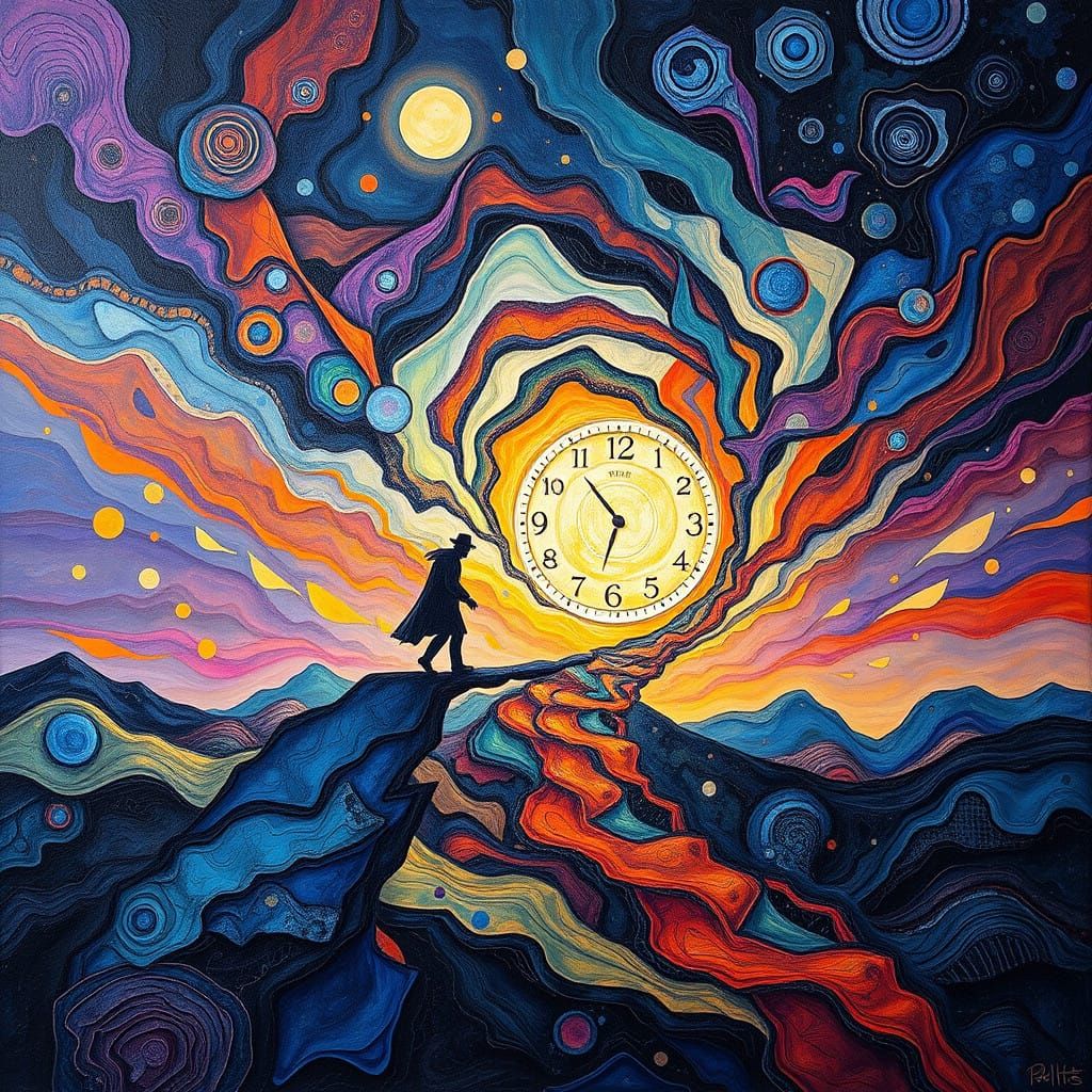 Ethereal Father Time Retreats into Infinity