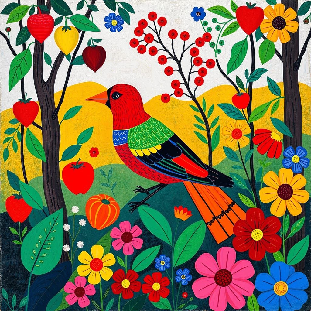 Fauvist Bird