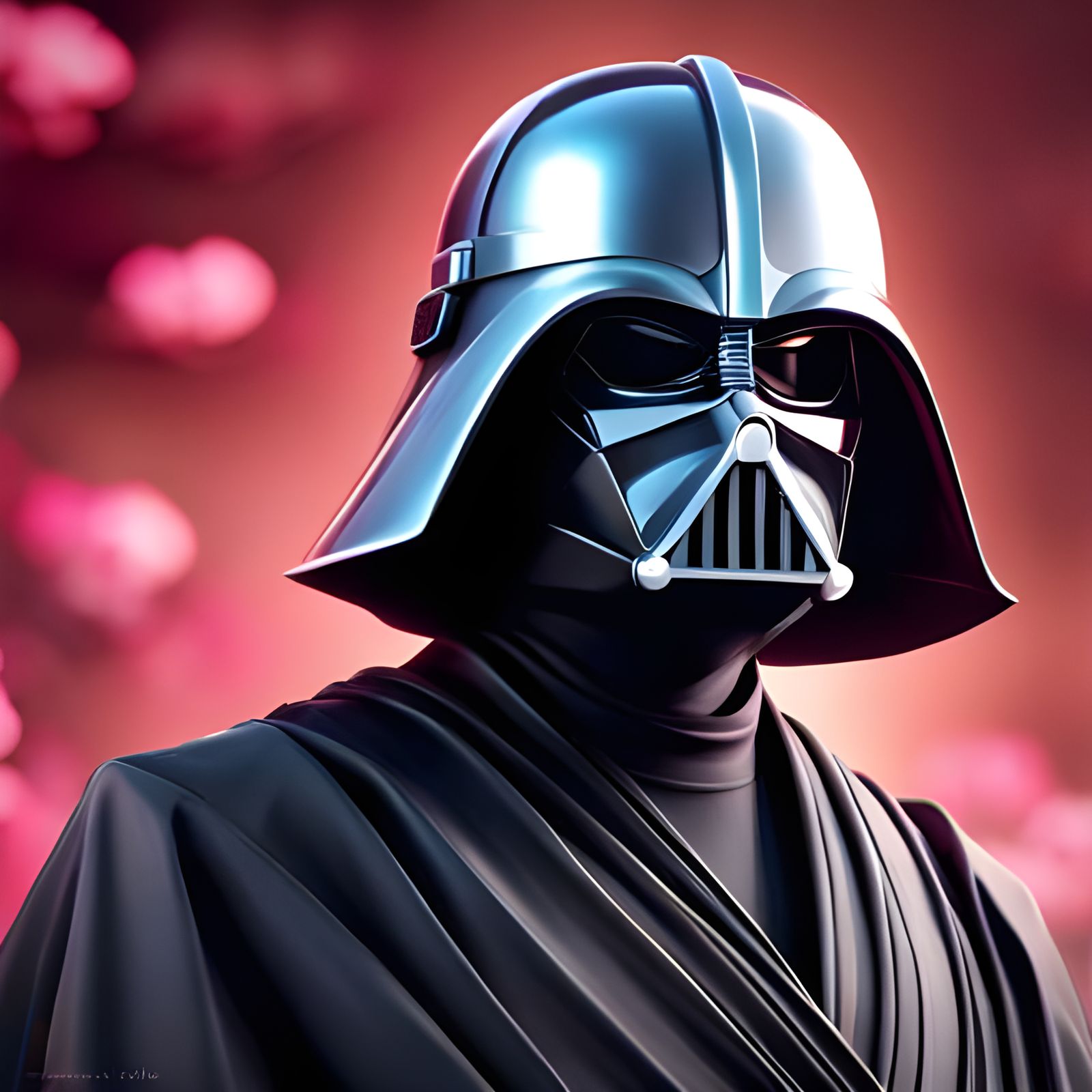Darth Vader as Samurai Warrior in Digital Art