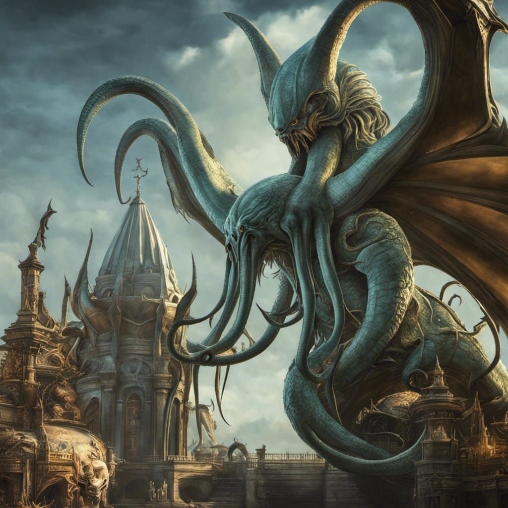 Cryptid Taxidermy Cthulhu: Hyperrealistic Horror Artwork