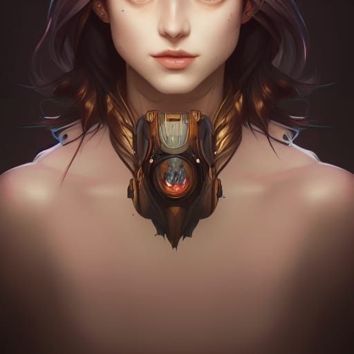 Hyperdetailed Wolf Girl Portrait in Unreal Engine 5