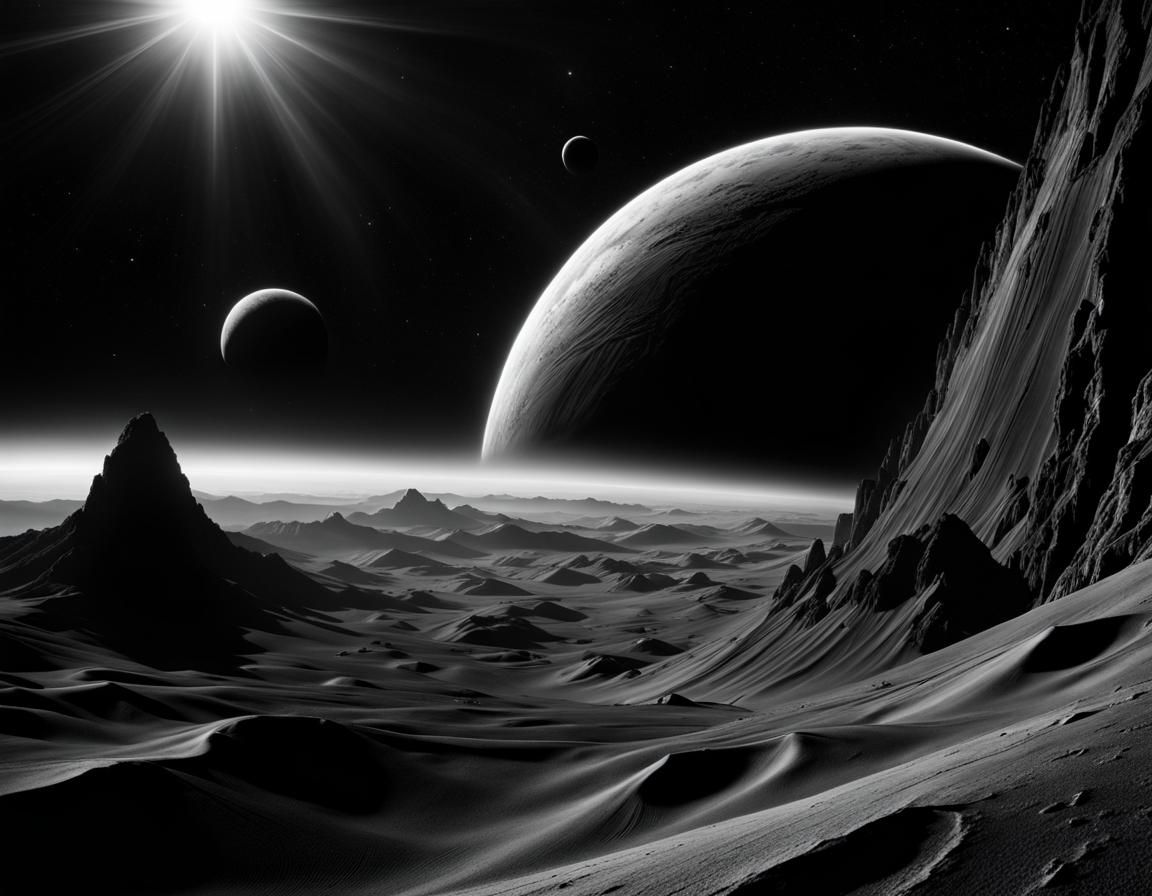 Breathtaking Black and White Space Photography