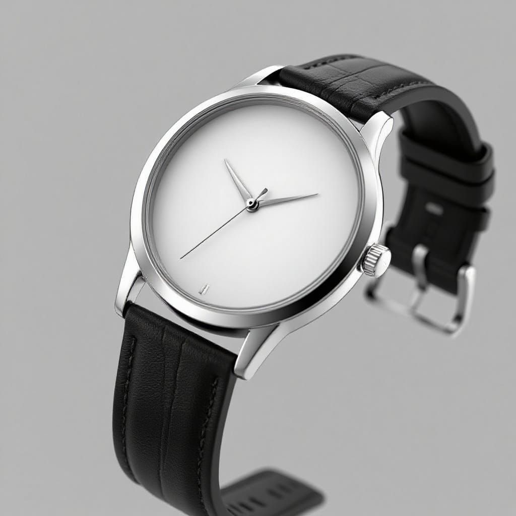 Sleek Modern Wristwatch 3D Render