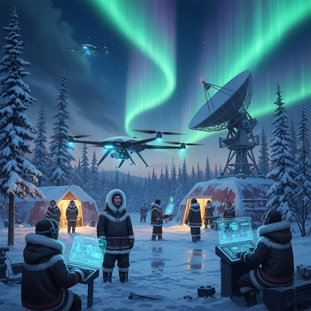Inuit Community Embraces Technology Under Aurora: Digital Ar...