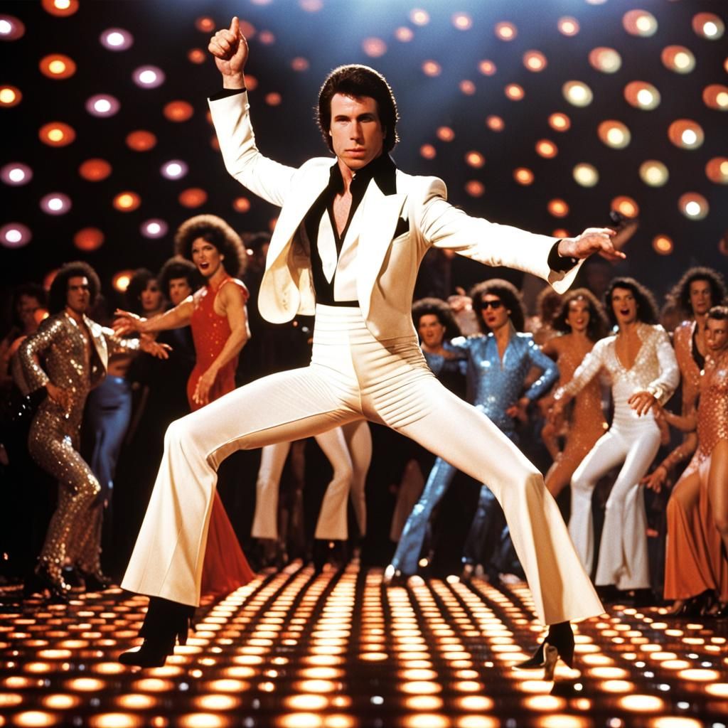 John Travolta in Saturday Night Fever Style