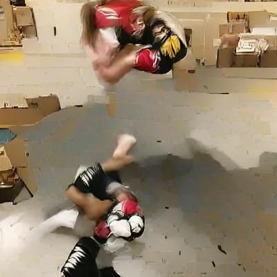 Dynamic Front Kick Connects: A Striking Visual