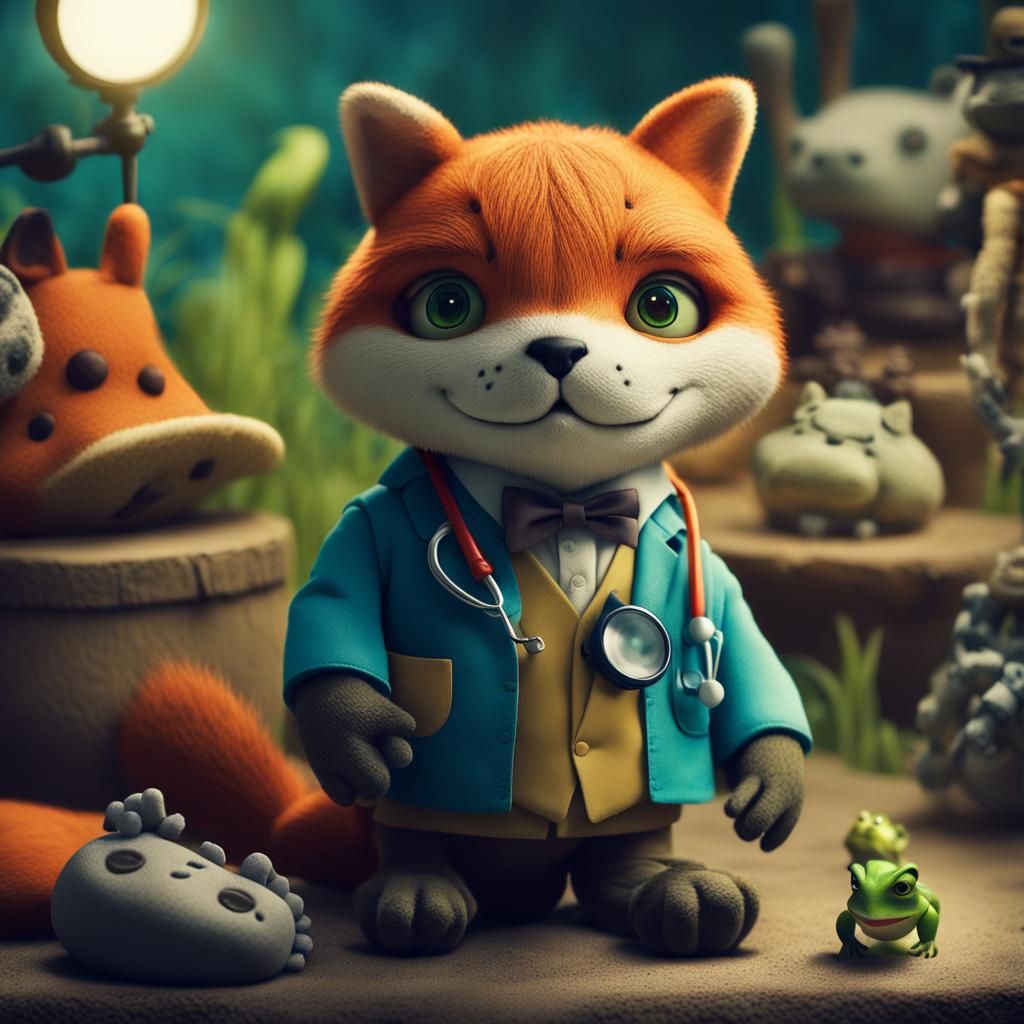 Foxcat and Friends: A Cinematic Film Still