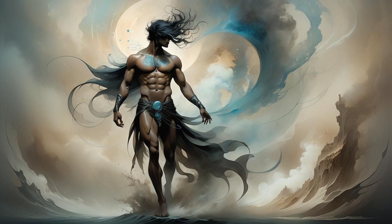 Air Embodied: Surreal Bioluminescent Drawing