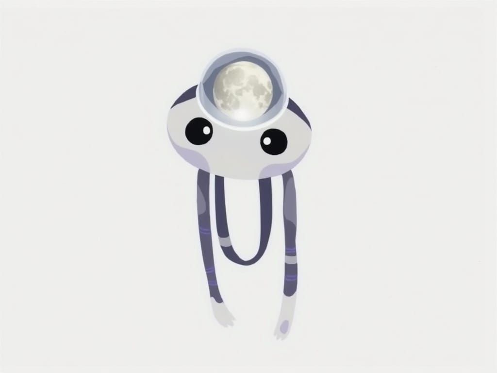 Clippy's Space Adventure: Manga-Style Lunar Excursion
