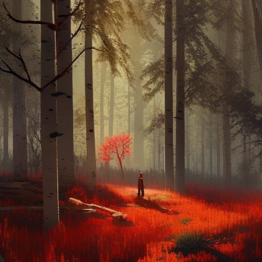 Gothic Victorian Garden of Happiness: Dark Fantasy Art