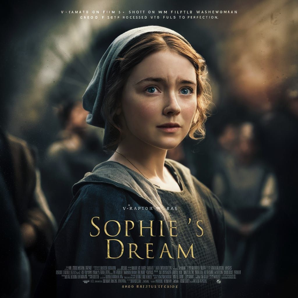 Medieval Washerwoman: A Cinematic Movie Poster