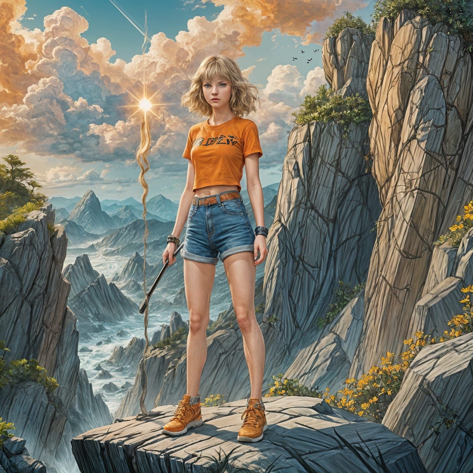 Taylor Swift as Nami from One Piece