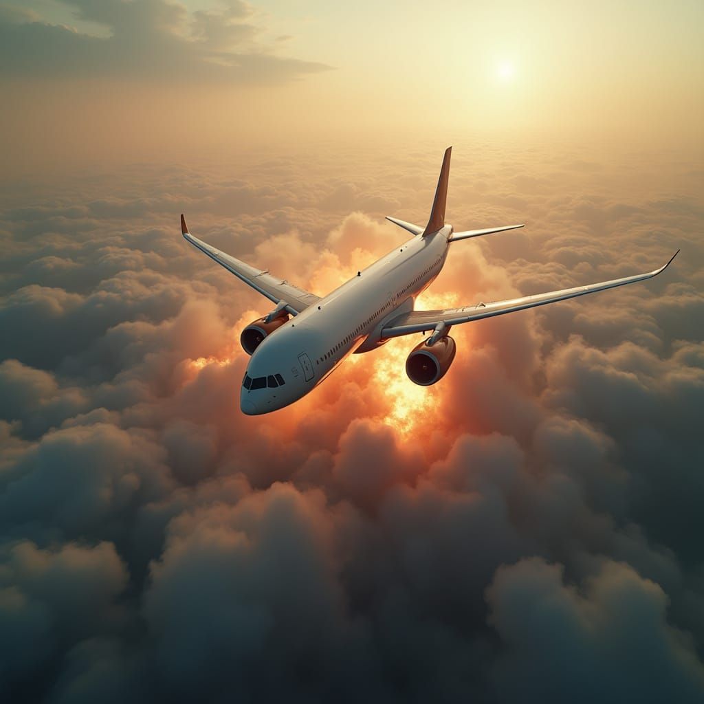 Airliner About to Crash Near Airport