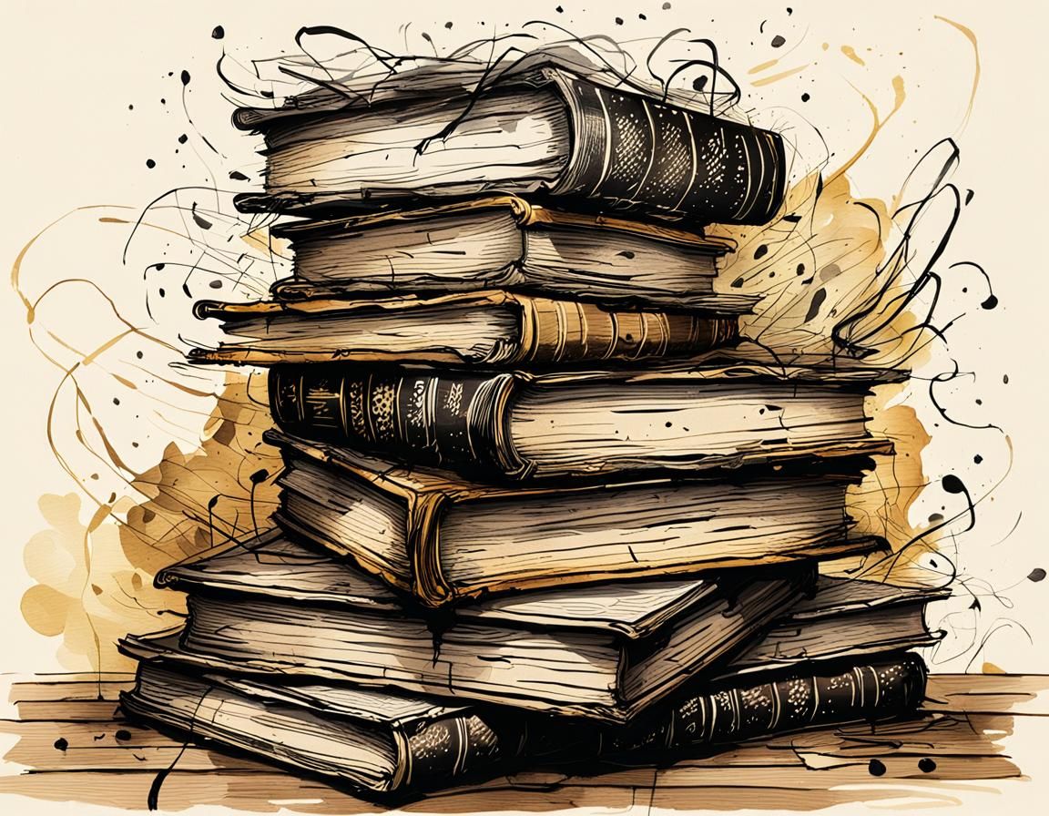 Whimsical Pen and Ink Book Illustration