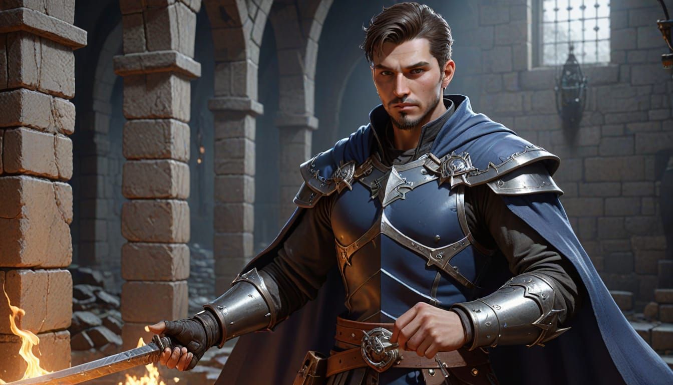 Cyberpunk Concept Art of the Enigmatic Dungeon Master