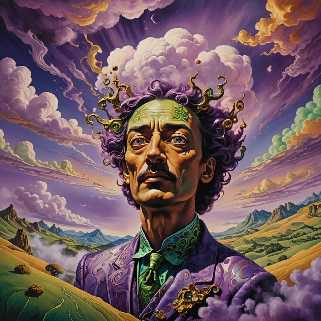 Mystical Being Emerges in Surrealist Dreamscape